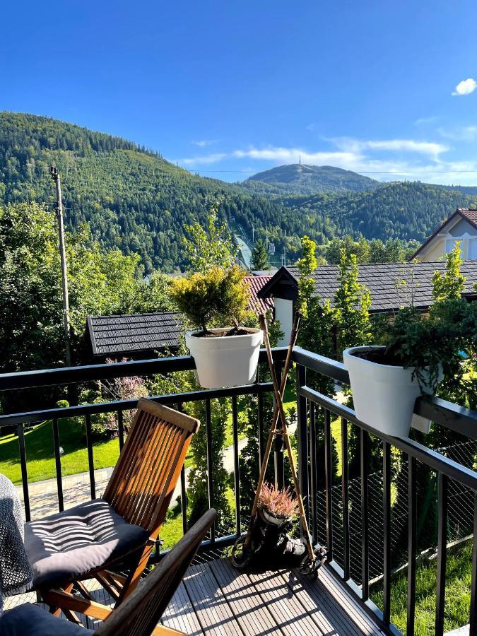 SPA Apartament Jenny Ski&Fun&Bike Szkolna ładowarka E-bike piękny widok na Skrzyczne i skocznię Skalite Szczyrk Zewnętrze zdjęcie